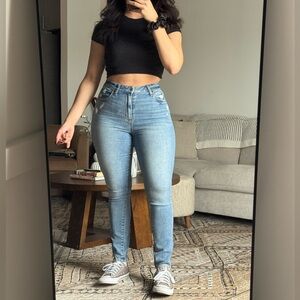 Abercrombie & Fitch Super Skinny Ankle High Rise Jeans (sz25L curve love)